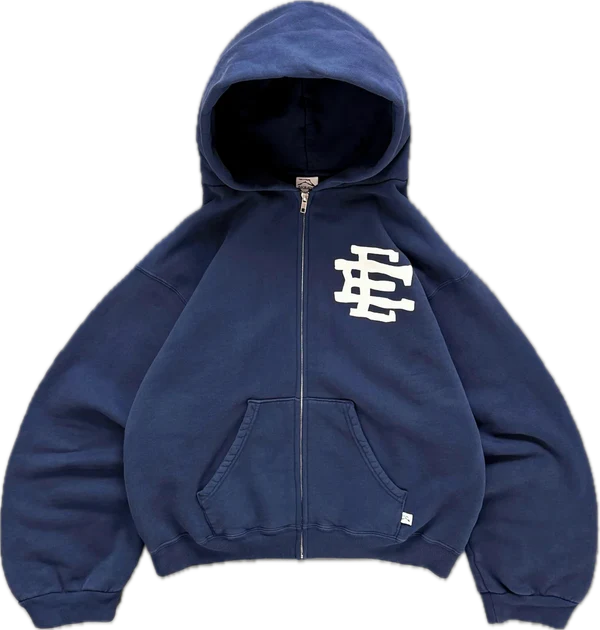 Eric Emanuel x Akimbo Club Zip Up Hoodie Navy