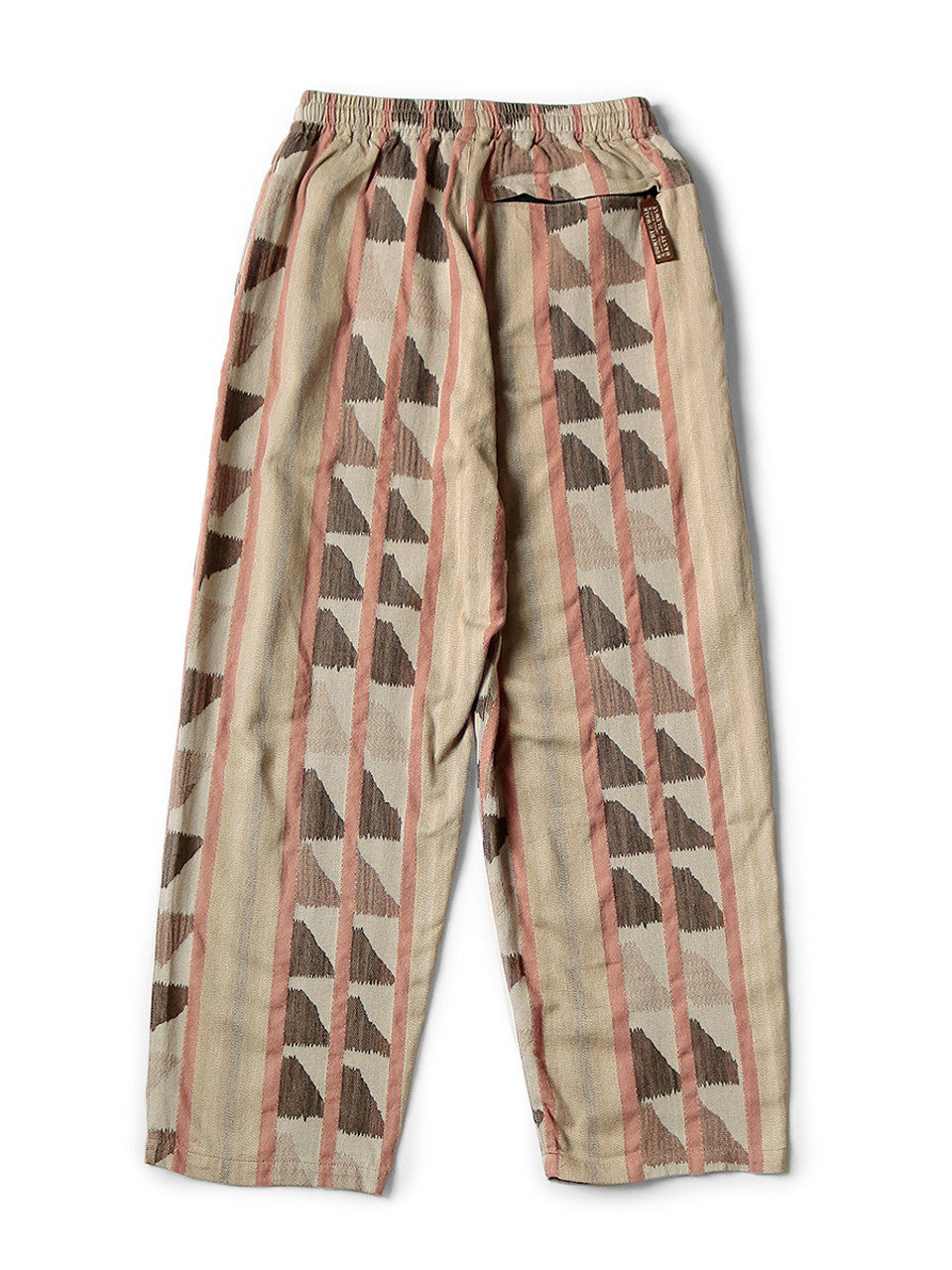 Kapital Cotton Pueblo Stripe Easy Pants Pink Beige