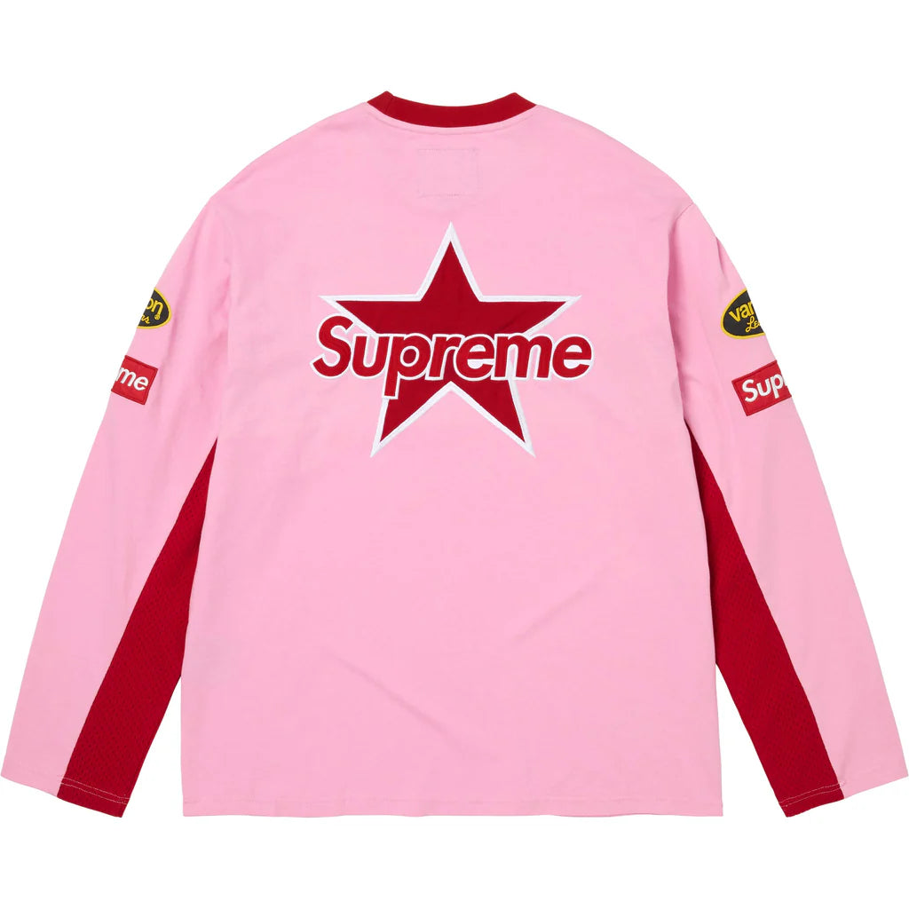 Supreme Vanson Leathers L/S Top Pink