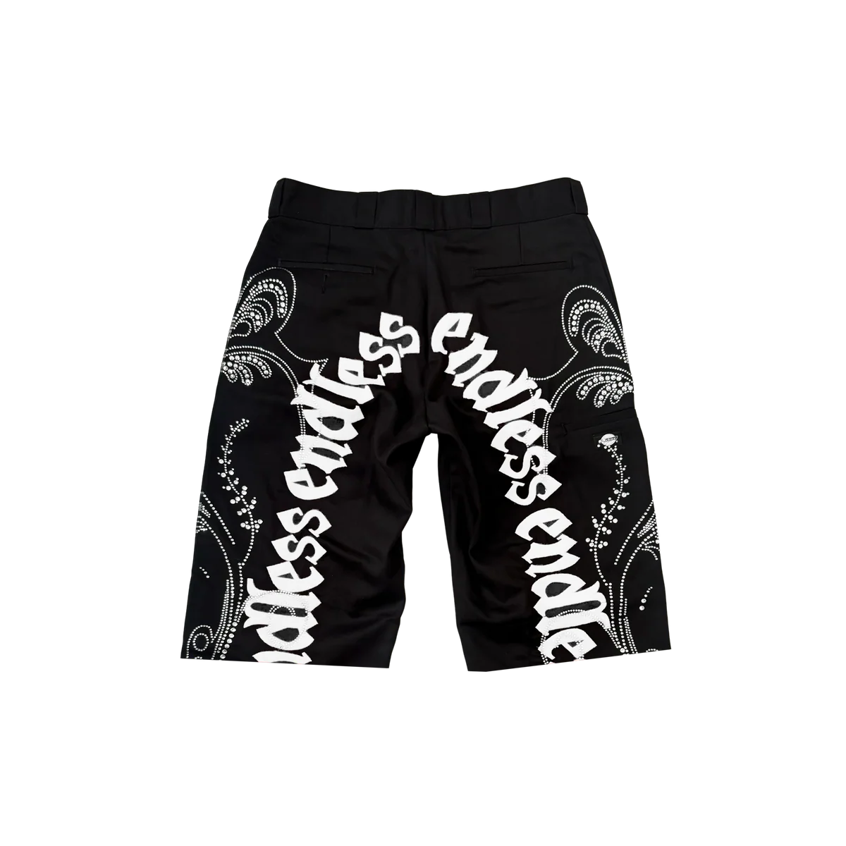 Endless Work Shorts Less Black White