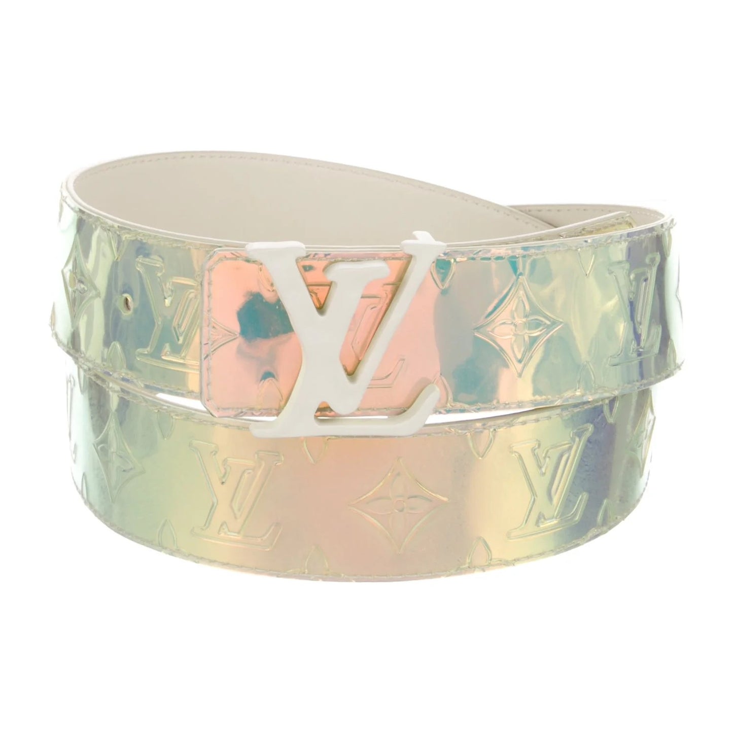 Louis Vuitton Virgil Abloh LV Shape Belt Monogram Prism
