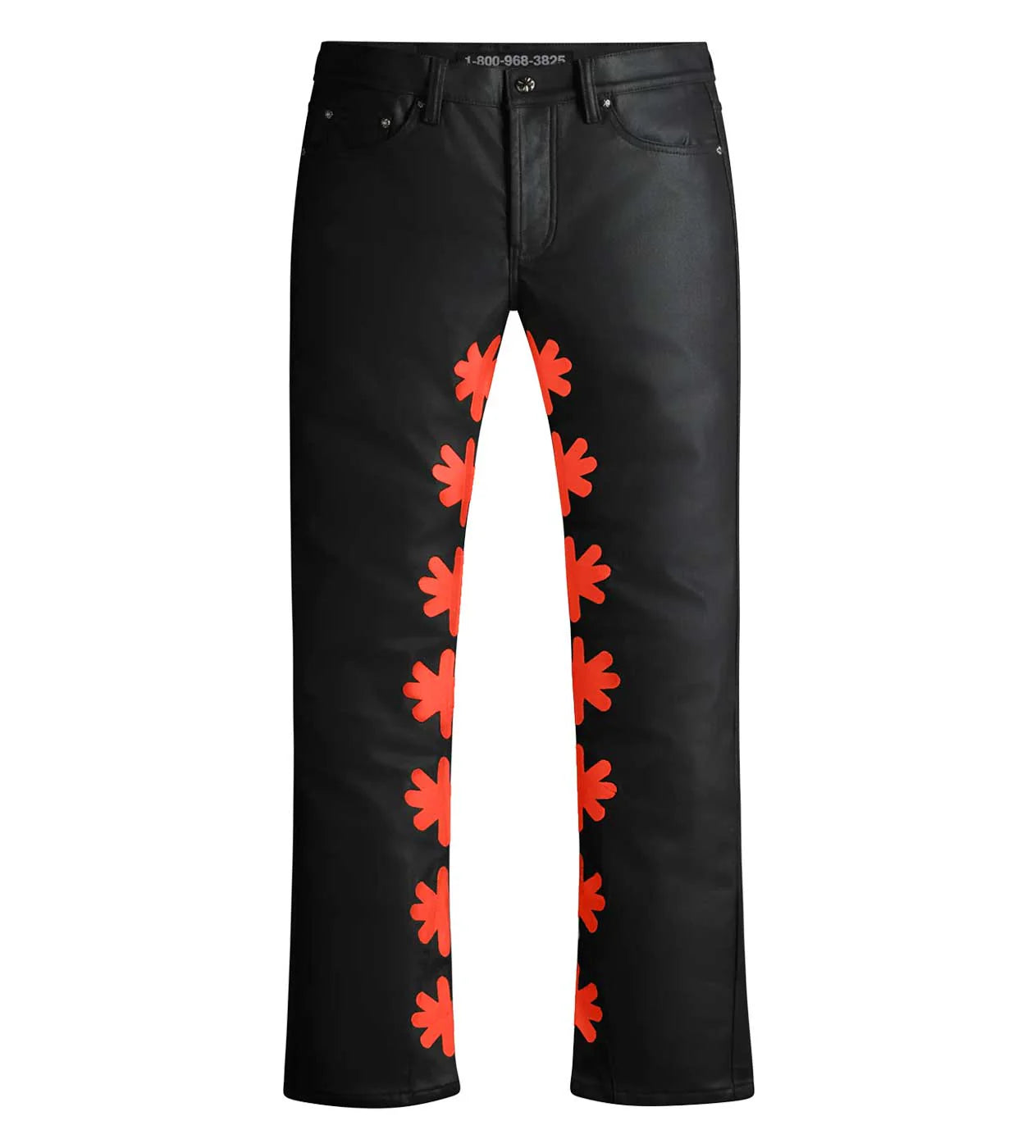 Lost SHDWS Black/Red Wax Jeans
