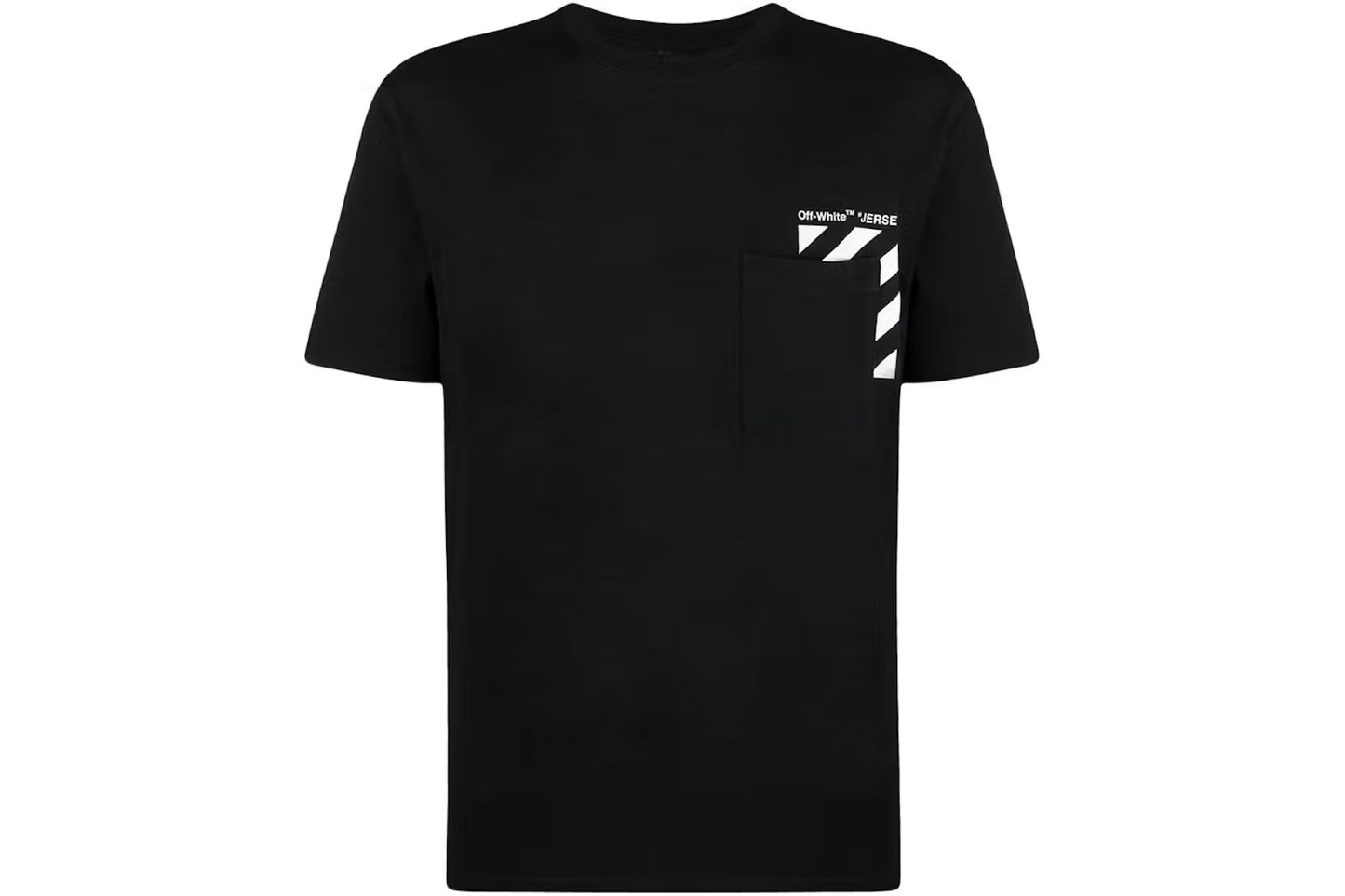 OFF-WHITE Diag-Stripe Pocket Tee Black/White