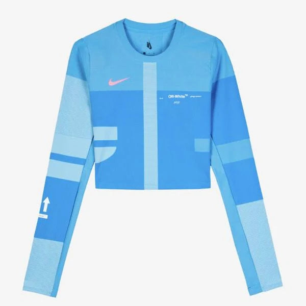 OFF-WHITE x Nike Women's Easy Run Top & Bottom Set Photo Blue