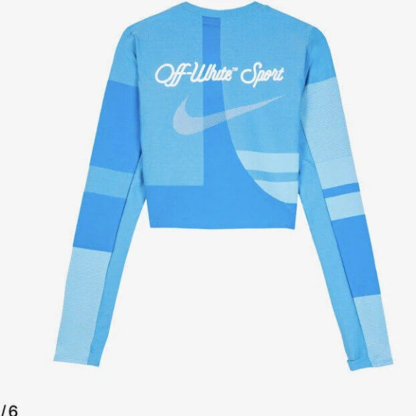 OFF-WHITE x Nike Women's Easy Run Top & Bottom Set Photo Blue