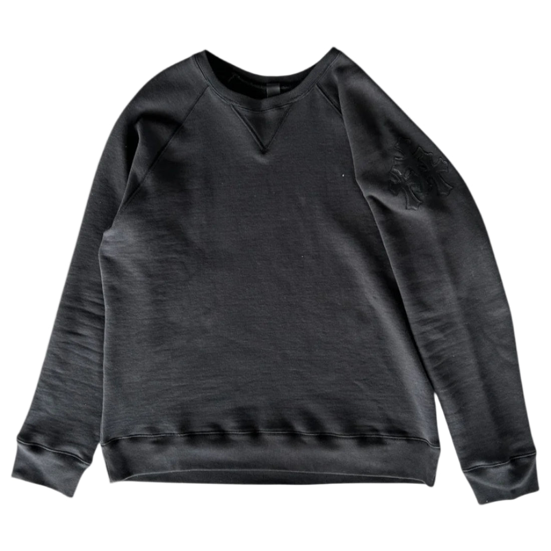 Chrome Hearts Paper Jam Triple Cross Crewneck Black