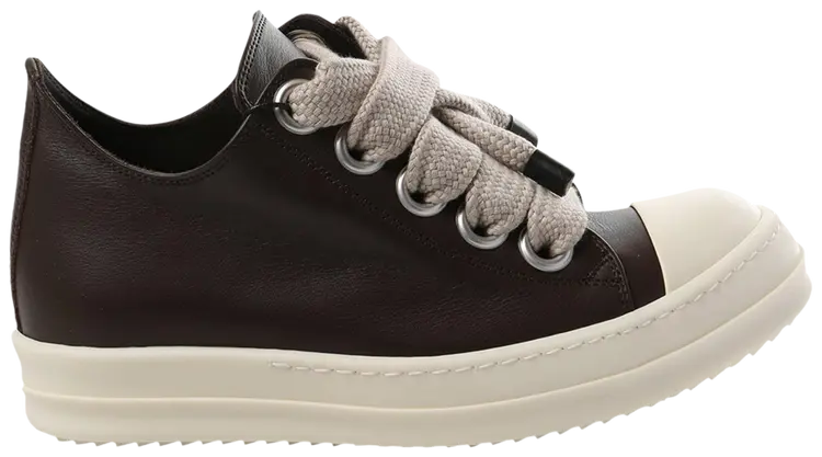 Rick Owens Jumbolace Low Sneaks Macassar Milk
