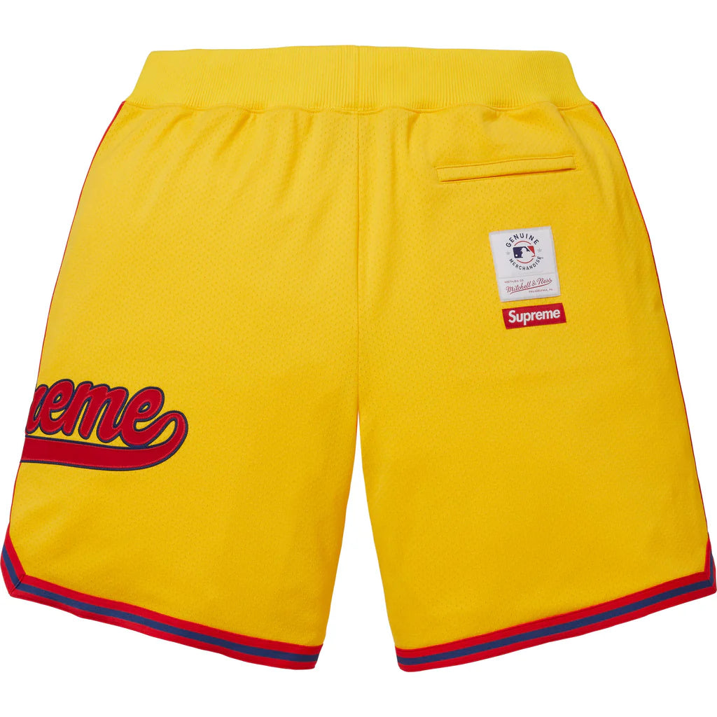 Supreme Mitchell & Ness Teams Basketball Short Yellow