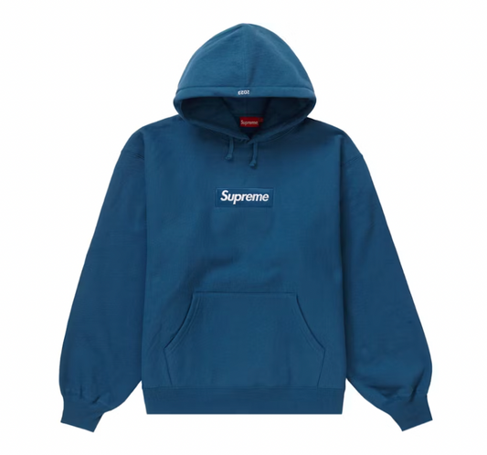 Supreme Box Logo Hooded Sweatshirt (FW23) Blue