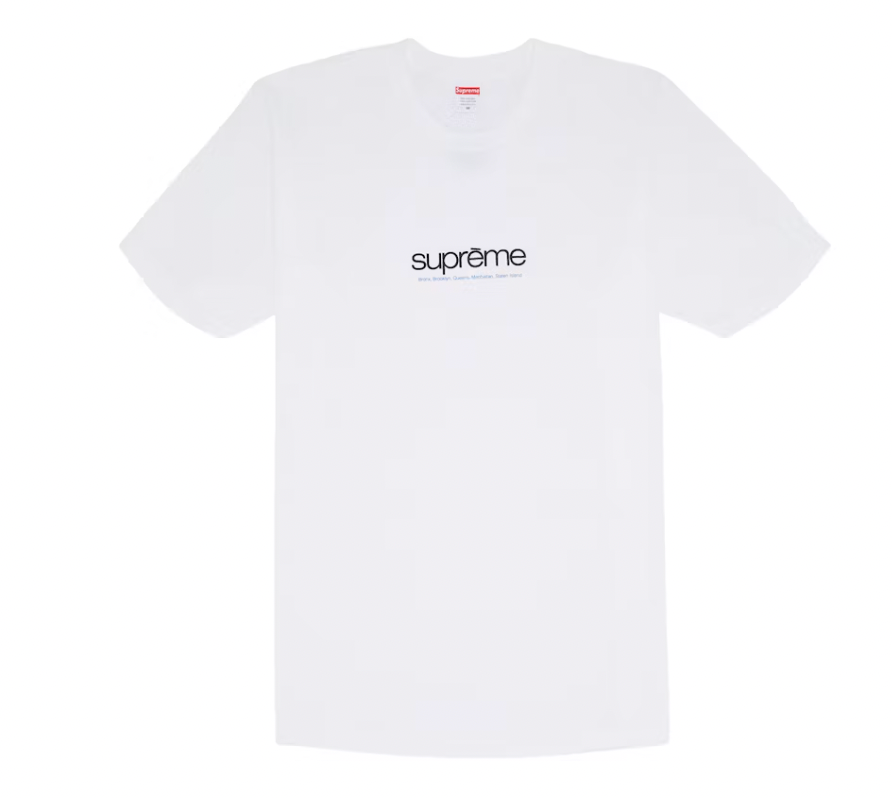 Supreme Five Boroughs Tee White