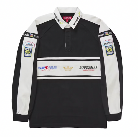 Supreme Chest Stripe Rugby Black