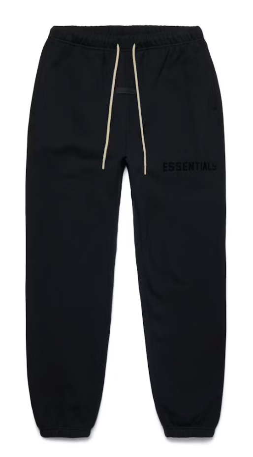 Fear of God Essentials Cream Drawstring Sweatpant Jet Black