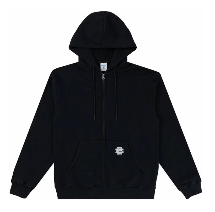 Eric Emanuel EE Full Zip Hoodie Black/Grey