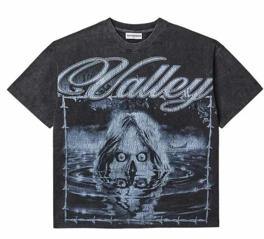 Vale Forever River Monster T-Shirt Washed Black