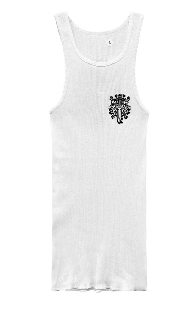 Chrome Hearts New York Dagger Tank Top White