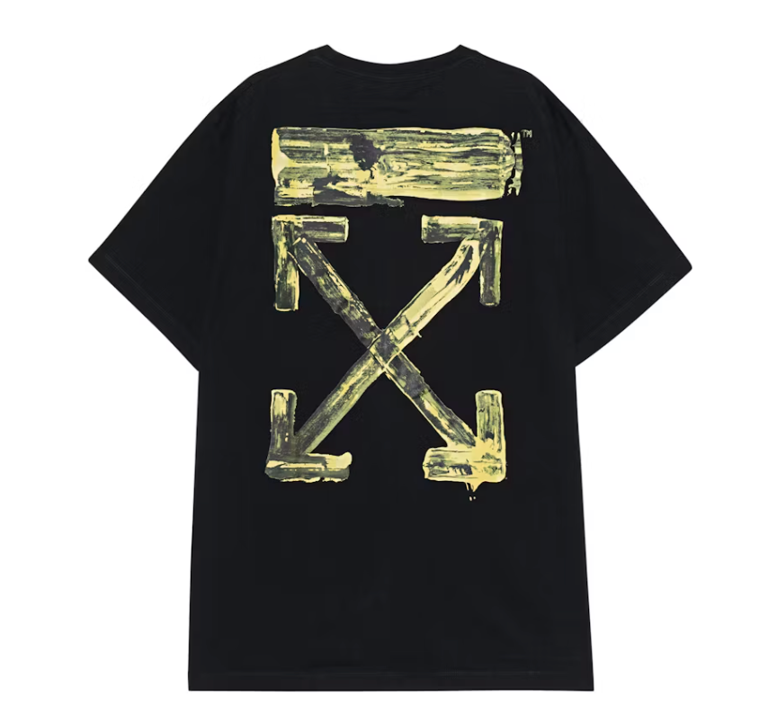 OFF-WHITE Oversized Acrylic Arrows S/S T-shirt Black/Yellow