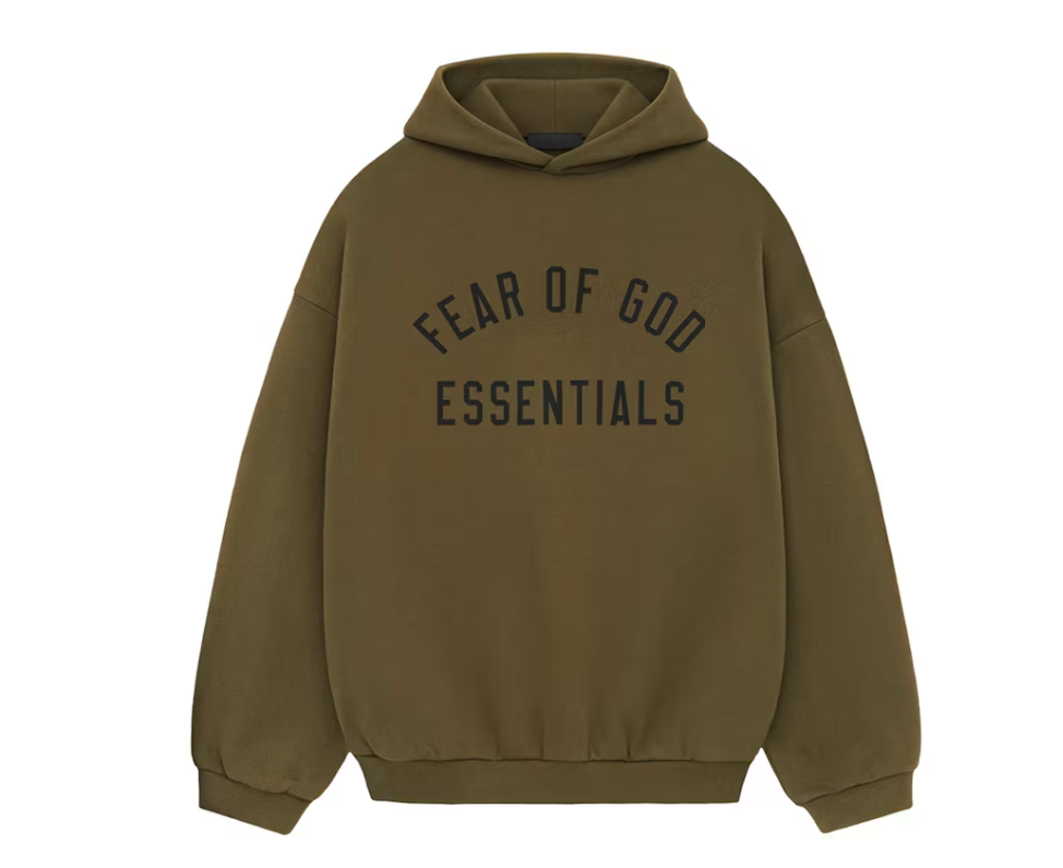 Fear of God Essentials Fleece Hoodie Olive