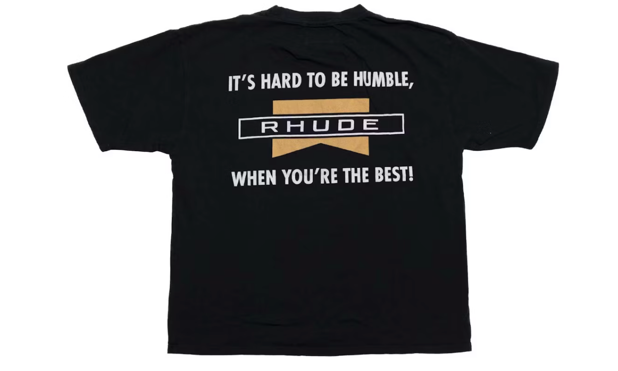 Rhude Hard To Be Humble Tee Black