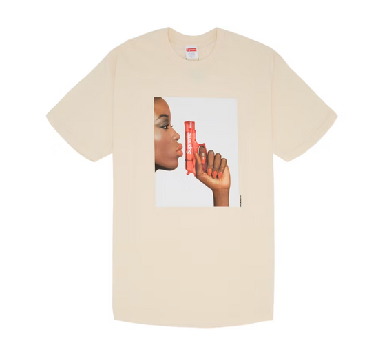 Supreme Water Pistol Tee Natural