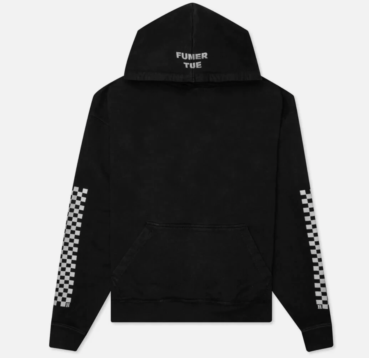 Rhude Rhacer 3 Checkerd Hoodie Black