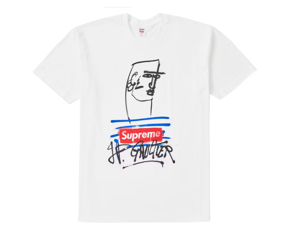 Supreme Jean Paul Gaultier Tee White