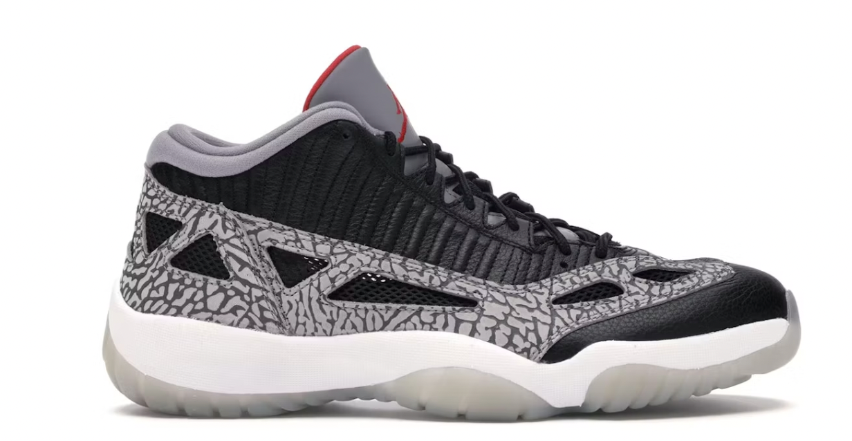 Jordan 11 Retro Low IE Black Cement