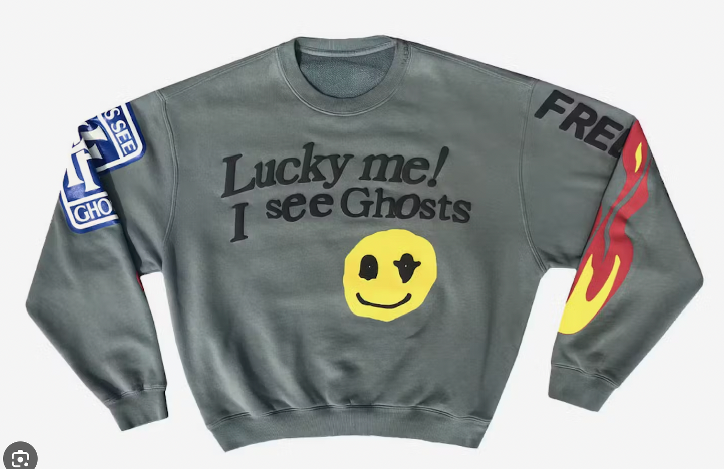 Cactus Plant Flea Market Kids See Ghosts Lucky Me Crewneck