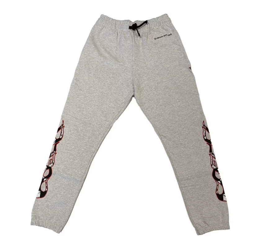 Chrome Hearts Matty Boy Brain Stay Fast Flame Sweatpants