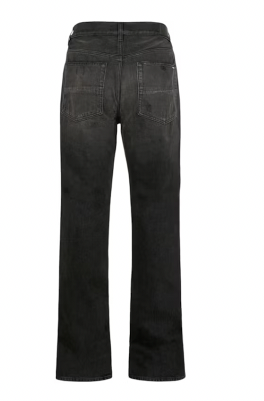 AMIRI Ma Bar Logo Straight Jean Black