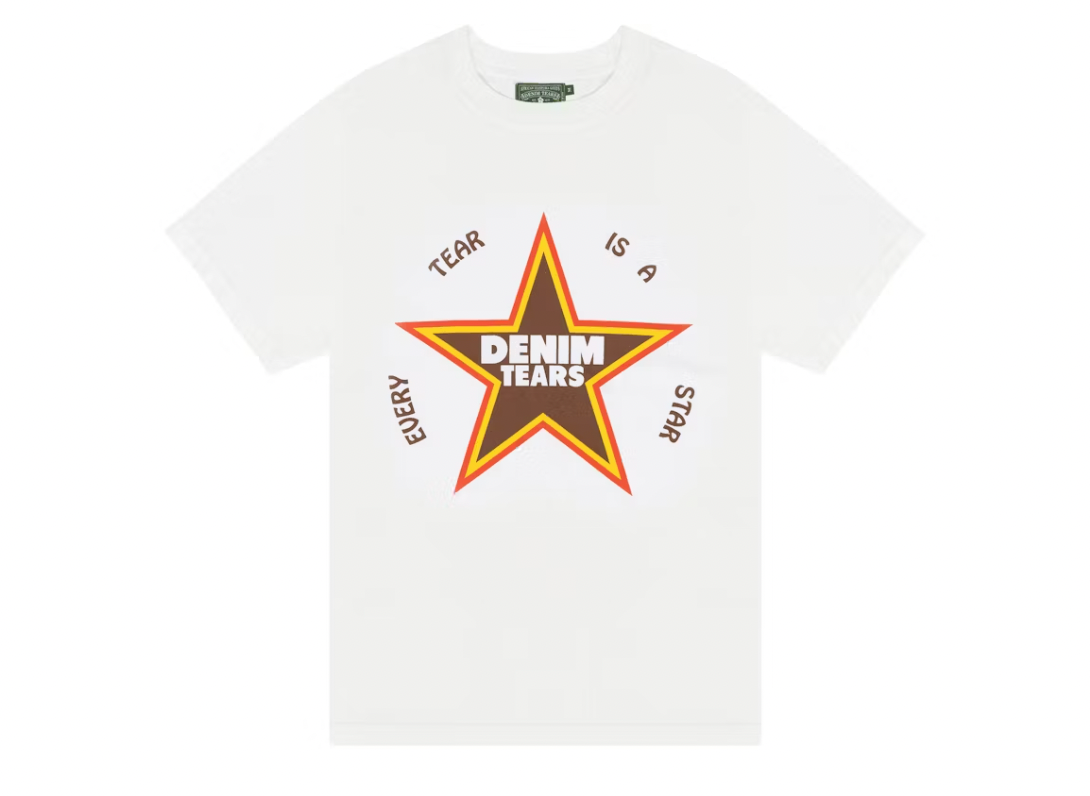 Denim Tears Every Tear Is A Star Tee White