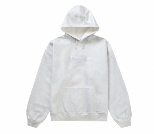 Supreme MM6 Maison Margiela Foil Box Logo Hooded Sweatshirt White