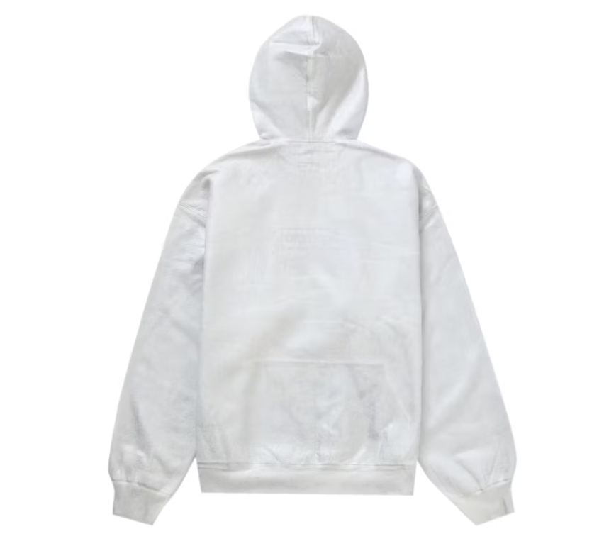 Supreme MM6 Maison Margiela Foil Box Logo Hooded Sweatshirt White