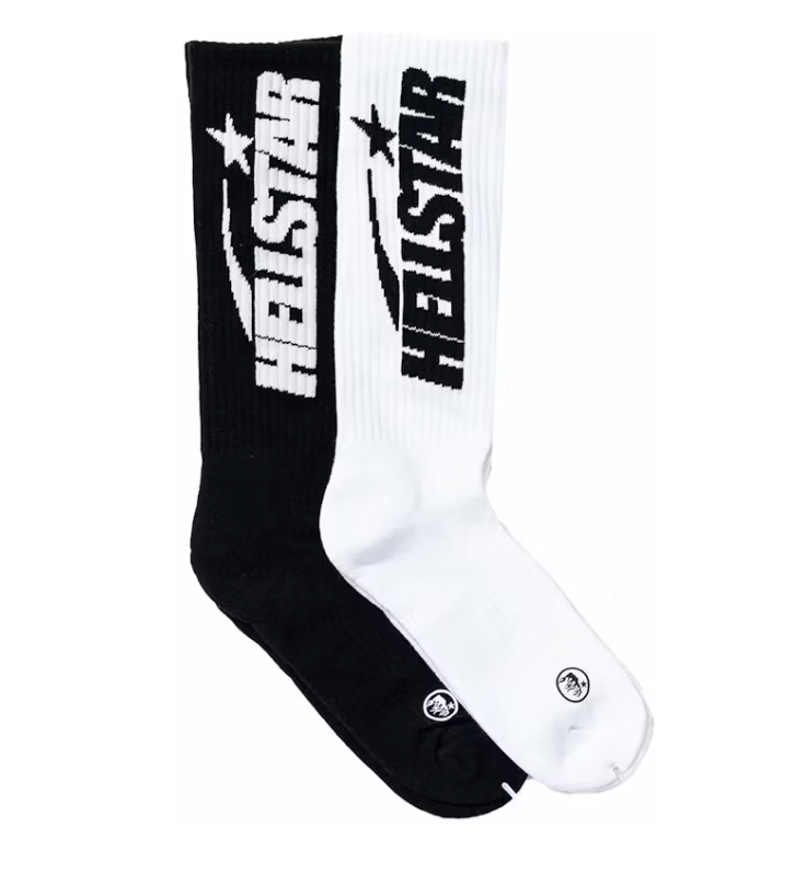 Hellstar Classic Socks (2 Pack) White/Black