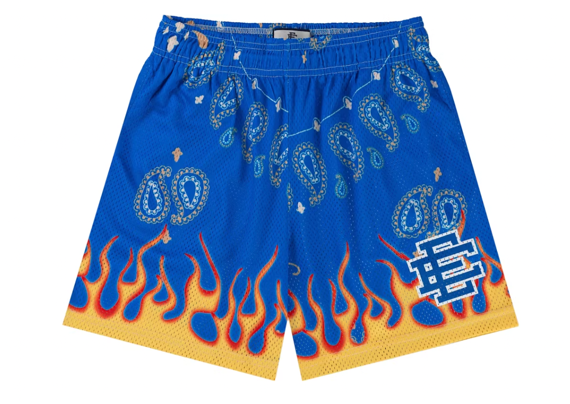 Eric Emanuel EE Basic Short Blue Paisley Flame
