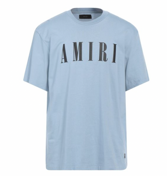 Amiri Core Logo T-Shirt Ashley Blue