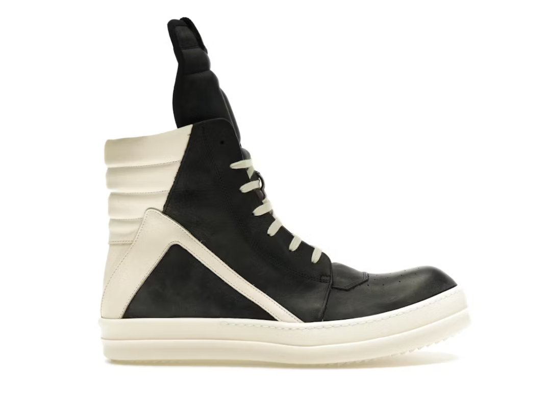 Rick Owens Lido Geobasket Black Milk