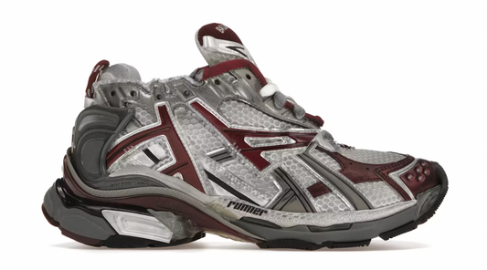 Balenciaga Wmns Runner Sneaker White Burgundy