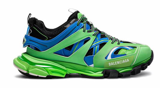Balenciaga Track Trainers Green Blue
