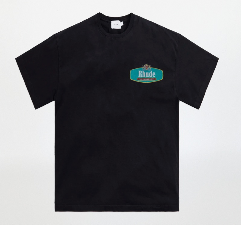 Rhude Racing Crest T-Shirt Black
