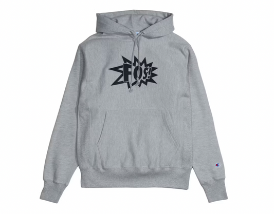 Virgil Abloh Brooklyn Museum FOS CAT Hoodie Heather Grey