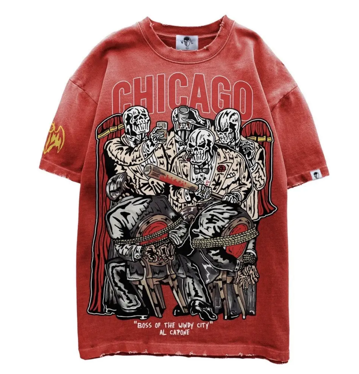 Warren Lotas Chicago Boss Of The Windy City T-Shirt Red