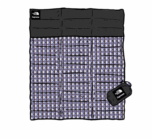 Supreme The North Face Studded Nuptse Blanket Royal