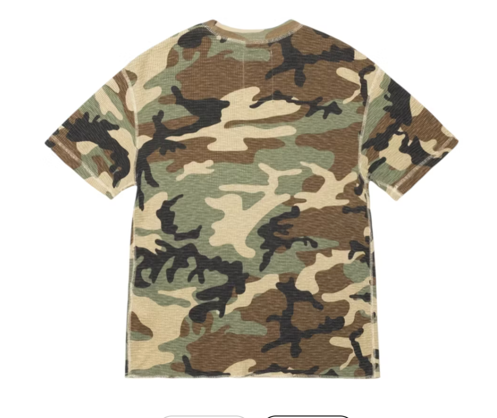 Stussy Pigment Dyed S/S Thermal Camo