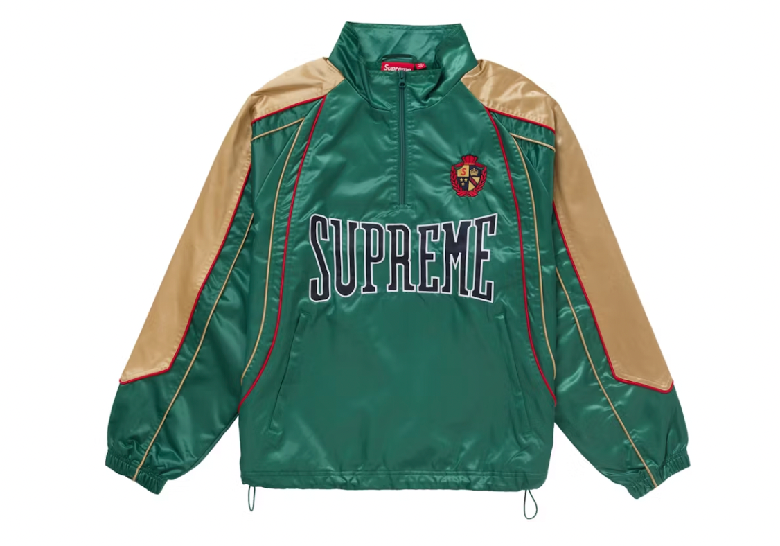 Supreme Satin Piping Pullover Green