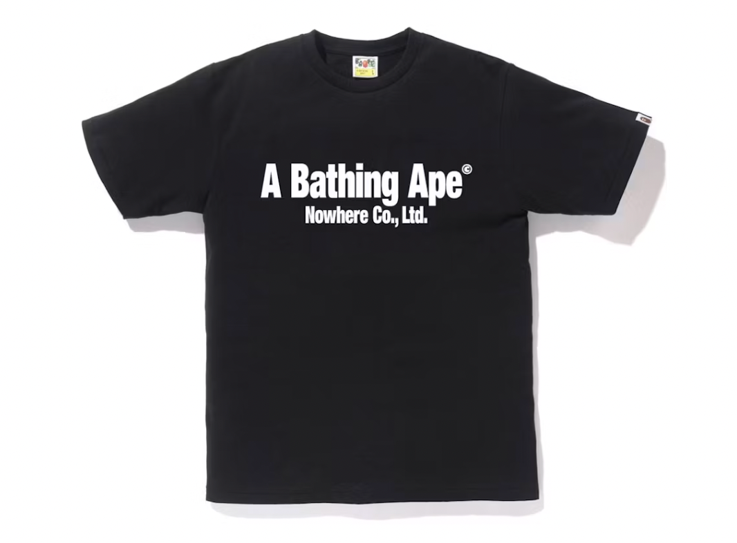 Bape Handle With Care Tee Black
