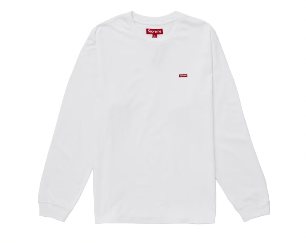 Supreme Small Box L/S Tee (SS25) White