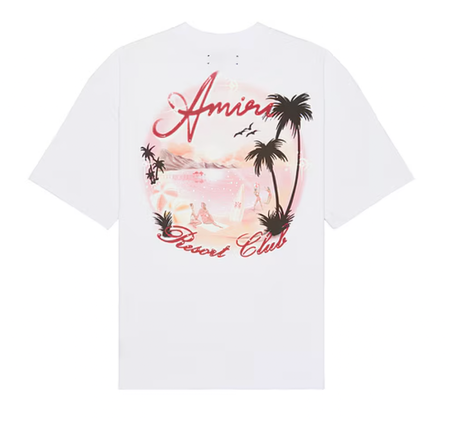 Amiri Paradise Airbrush T-Shirt White