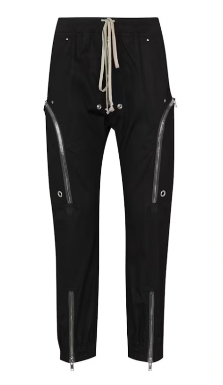 Rick Owens Fogachine Bauhaus Cargo Sweatpants Black