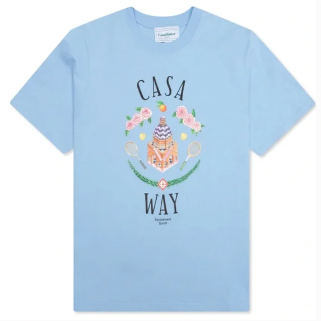 Casablanca Blue Casa Way T-Shirt
