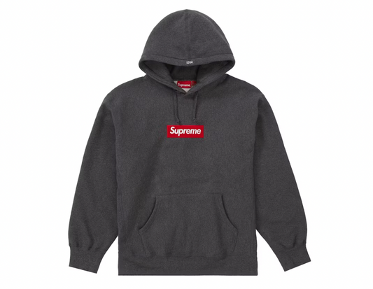 Supreme Box Logo Hooded Sweatshirt (FW21) Charcoal